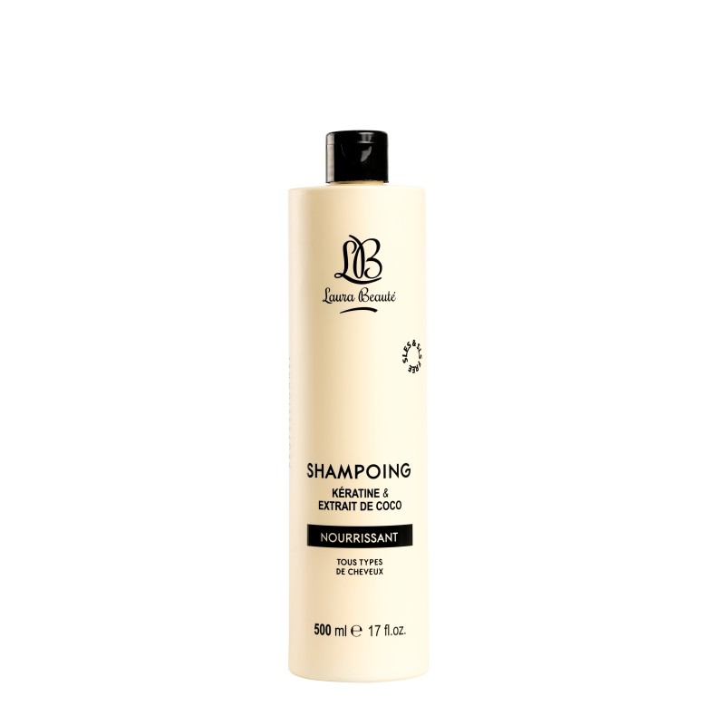 Shampoing kératine et extrait de coco